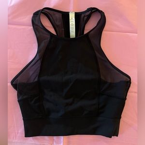 Lululemon Mesh Cropped Tank - Size 4, Black
